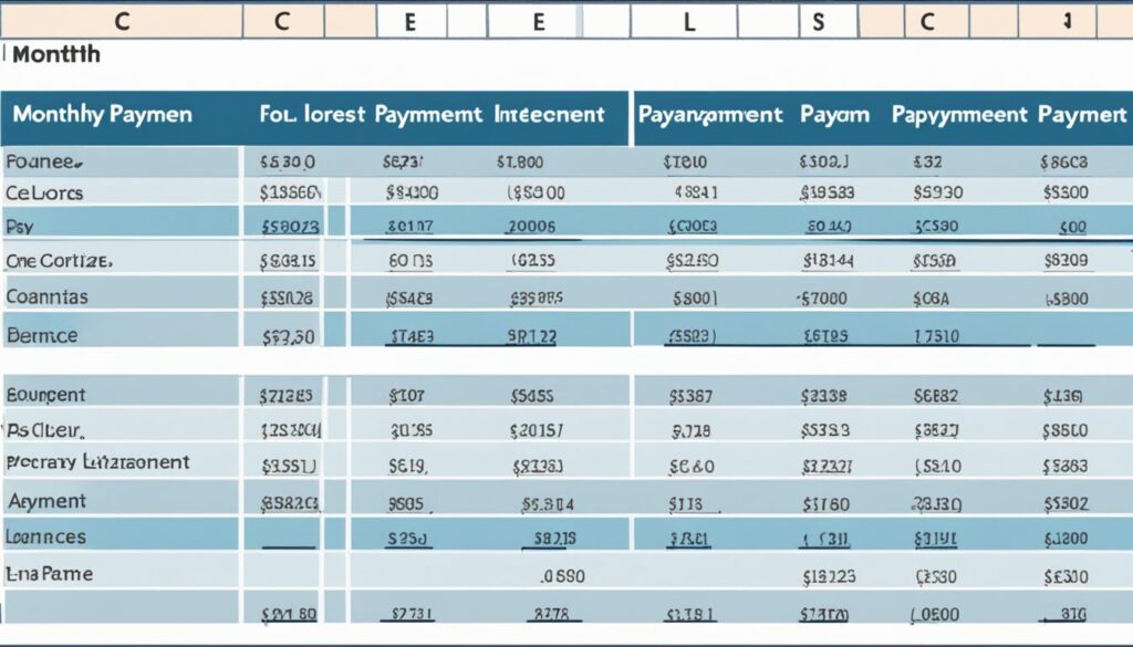 amortization schedule