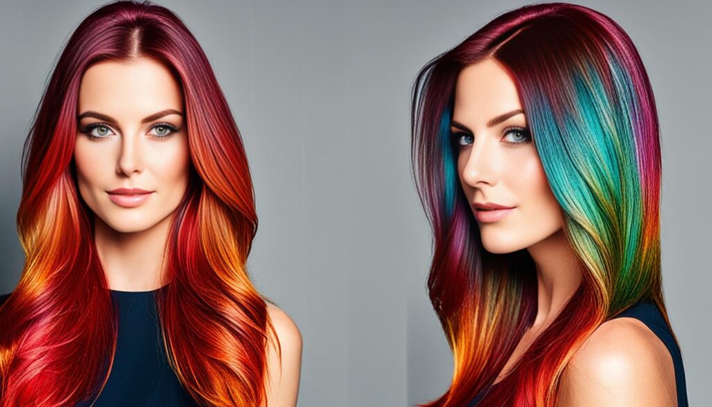 vibrant hair color