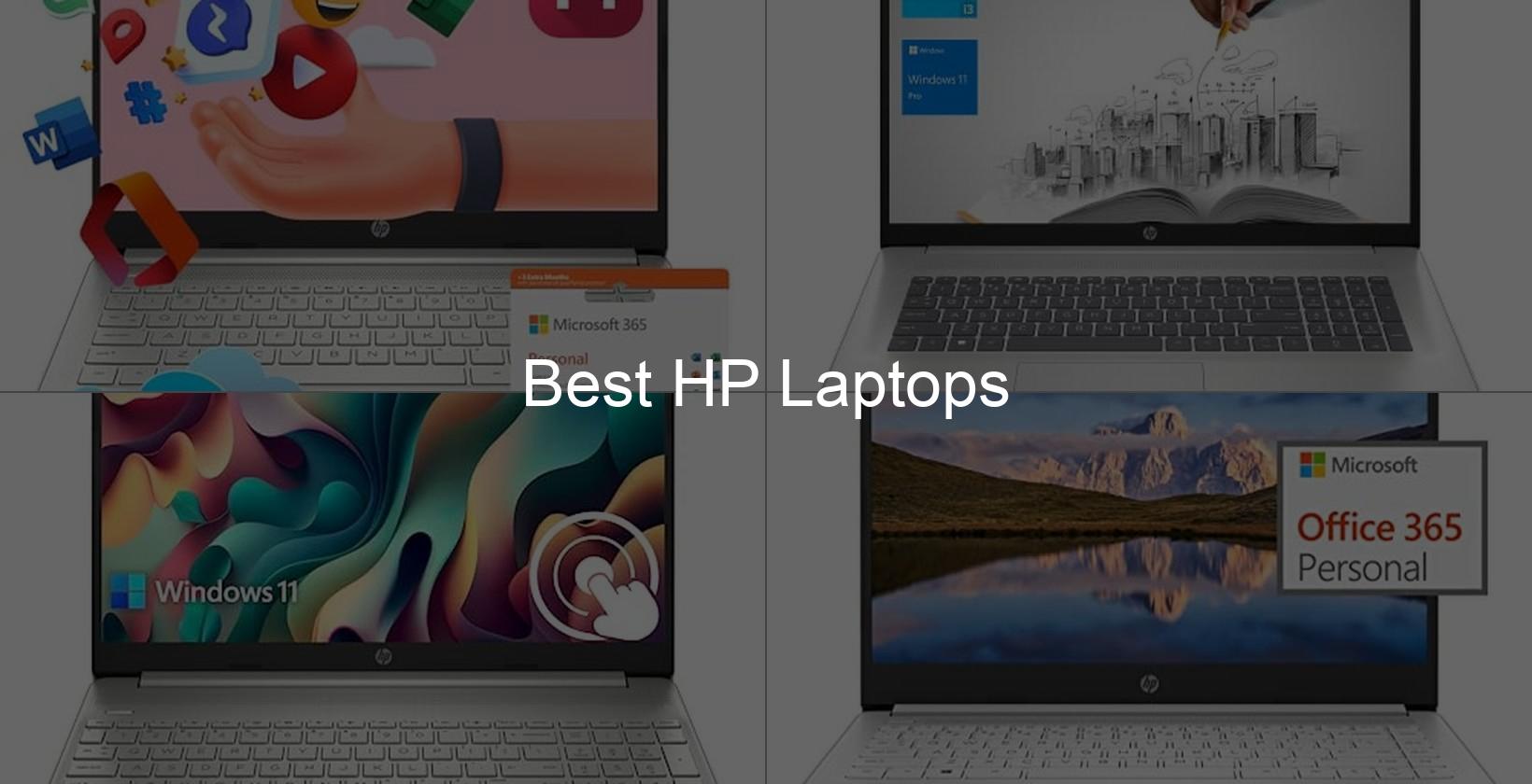 best hp laptops