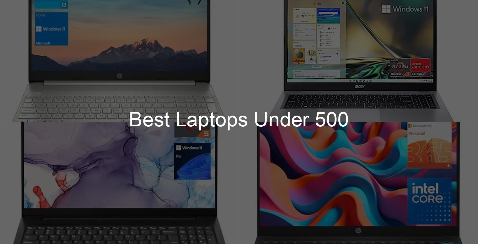 best laptops under 500